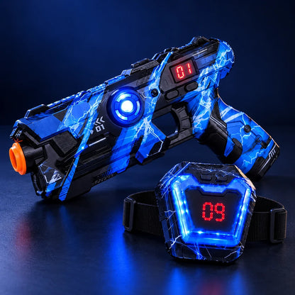 Gamezy blue blaster and chest target