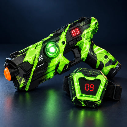 Gamezy green blaster and chest target